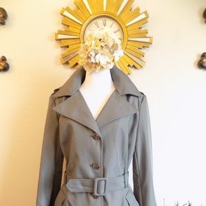 NWOT Calvin Klein Hooded Trench Coat